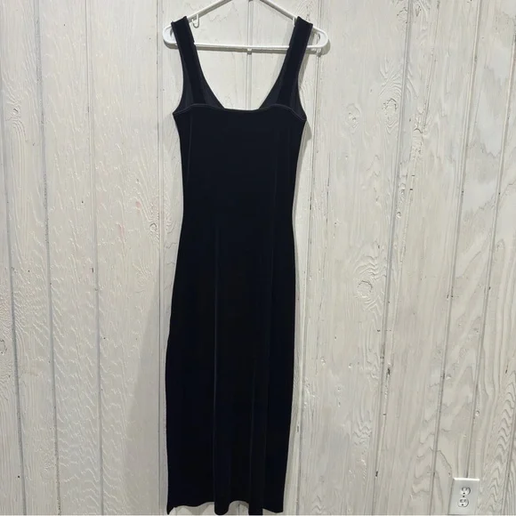 Victoria's Secret velvet Black Midi Dress - Picture 3 of 8